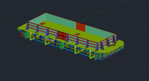 3D建筑驳船缩略图